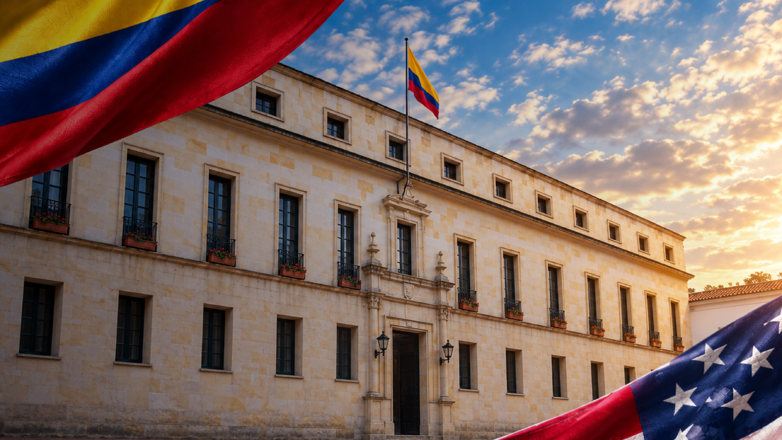 Marco Rubio llega a Colombia
