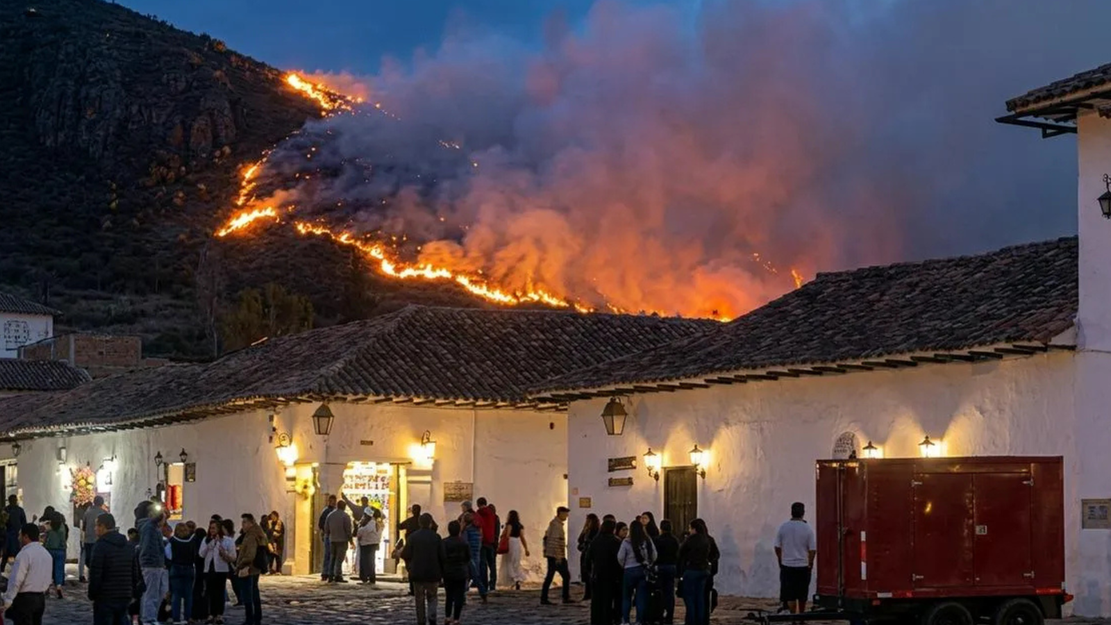 Urgencia manifiesta en Villa de Leyva por voraz incendio