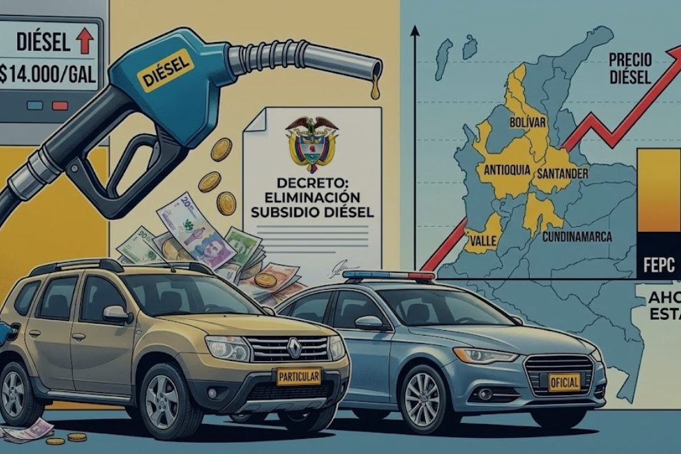 Diésel podría llegar a cerca de $14.000 tras retiro del subsidio