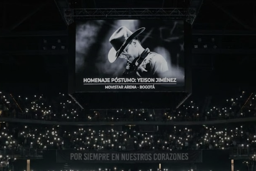 Seguidores rinden homenaje público a Yeison Jiménez en Movistar Arena