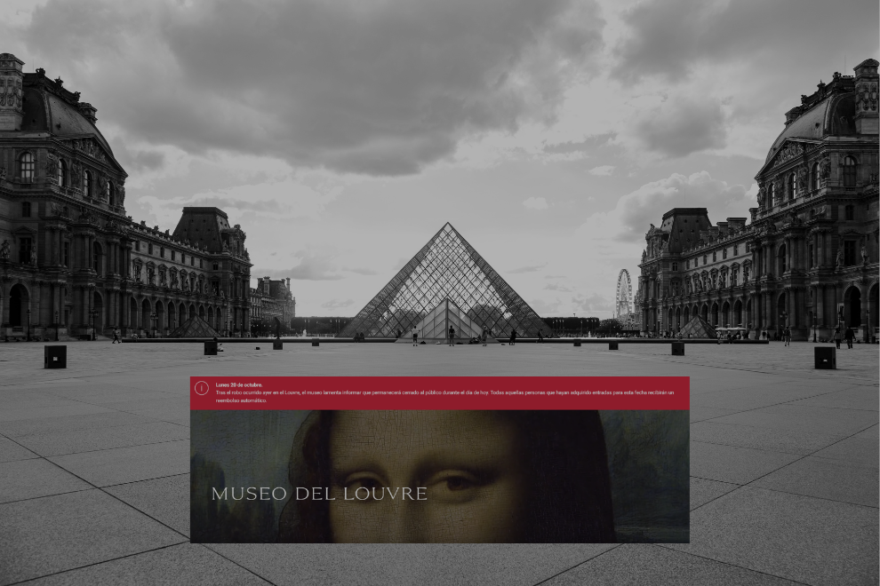 Robo histórico sacude al Museo del Louvre en París