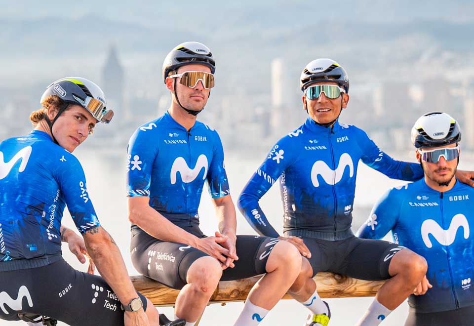 El Movistar Team presenta su escuadra con Nairo Quintana a bordo