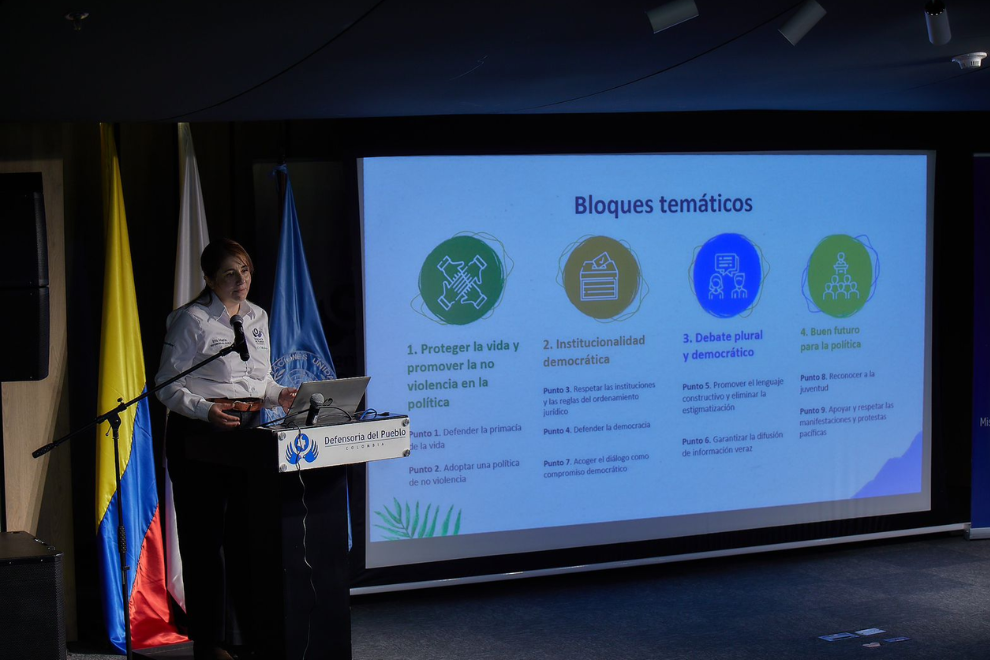 Defensoría reporta alto cumplimiento del pacto por elecciones en paz para 2026