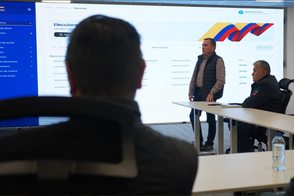CNE realizó prueba a la plataforma tecnológica que se utilizará en las elecciones de 2026