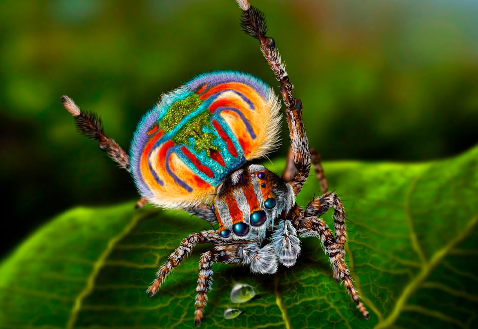 [Video] ¿Sabía que existía la araña pavo real?