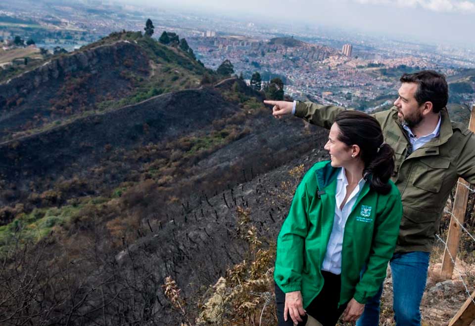 Controlado incendio en el parque Entre Nubes en Bogotá ¡Esto dijo el alcalde!